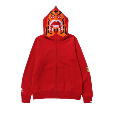 Bape tiger hoodie red discount