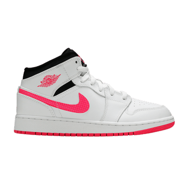 レディース Air Jordan 1 Mid Retro GS “HYPER ” Buy Air Jordan 1 Retro Mid GS 'Hyper Pink' - 555112 106 | GOAT