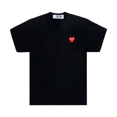 Comme des Garçons Short-Sleeve Play T-Shirt With Red Heart 'Black'