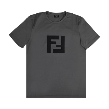Buy Fendi FF Logo Short-Sleeve T-Shirt 'Dark Grey' - FAF532 A54P