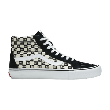 Buy Supreme x Sk8 Hi Pro Checkered Black VN0A38Z3JLW GOAT UK