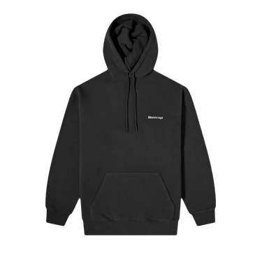 【T♡】BALENCIAGA ブラック パーカー BALENCIAGA - BALENCIAGA バレンシアガ パーカー ブラック Lサイズの