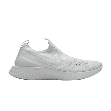 Buy Wmns Epic Phantom React Flyknit Triple White BV0415 100 GOAT