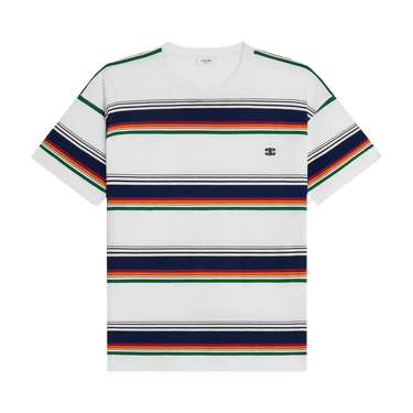 Buy CELINE Triomphe Loose T-Shirt 'Off White/Multicolor