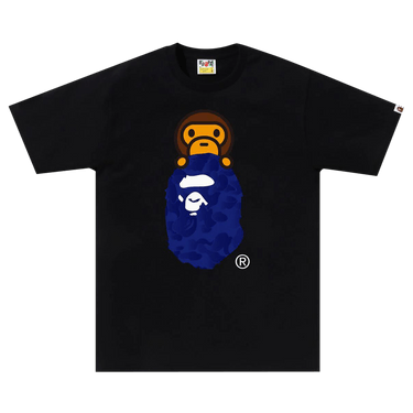 BAPE Ink Camo Milo On Ape Head Tee 'Black'