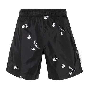 Off-White Allover Swim Shorts 'Black/White'