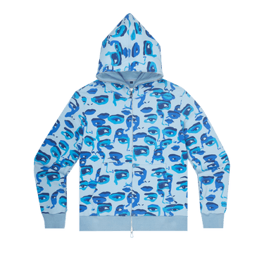 Buy KidSuper Faces Camo Hoodie Blue KSAW CH T02 BLUE GOAT UK