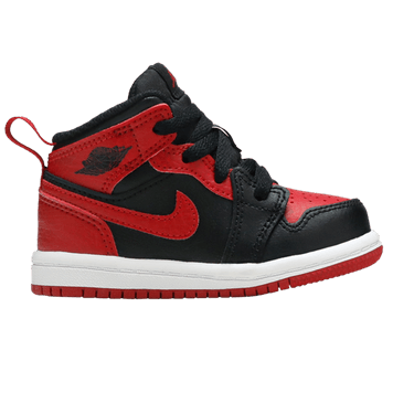 Air Jordan 1 Mid 'Banned' Black Red | FORSTEP STYLE