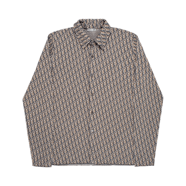 Buy Dior All Over Oblique Button Down Shirt 'Multicolor