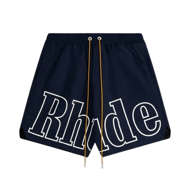 Rhude Logo Track Short 'Navy'