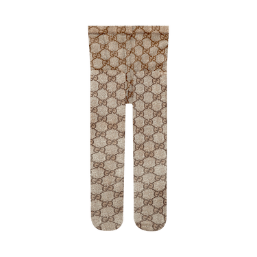Buy Gucci GG Tulle Pattern Tights 'Beige/Ebony' - 523697 3GA35