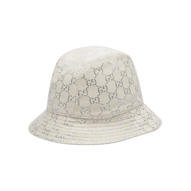 Buy Gucci GG Lamé Bucket Hat 'White' - 631951 3HK74 9000 | GOAT