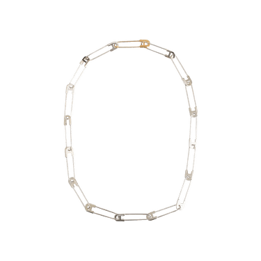 Buy Ambush Small Safety Pin Necklace 'Silver