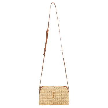 Saint Laurent Gaby Zipped Pouch 'Naturel/Brick'