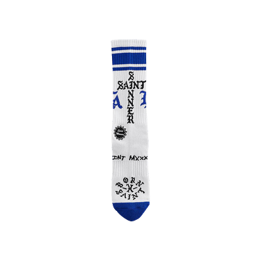 BORN X RAISED×©SAINT M×××××× LA SOCKS Saint Michael x Born X Raised LA Socks - White – Feature