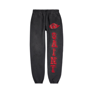 Buy SAINT Mxxxxxx Angel Sweat Pants 'Black' - SM YS8 0000 41 | GOAT