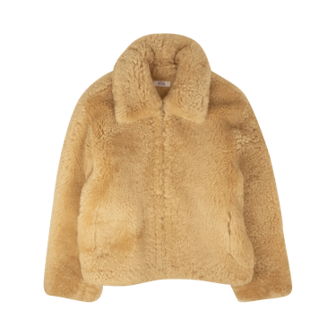 Buy ERL Shearling Coat 'Beige' - ERL05C007 1 BEIG | GOAT