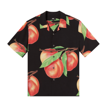 Buy Stussy Peach Pattern Shirt 'Black' - 1110159 BLAC | GOAT