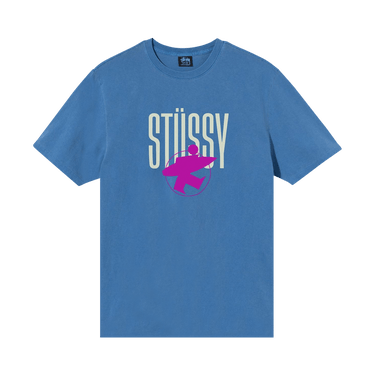 Buy Stussy Surfman Pigment Dye Tee 'Blue' - 1904674 BLUE | GOAT