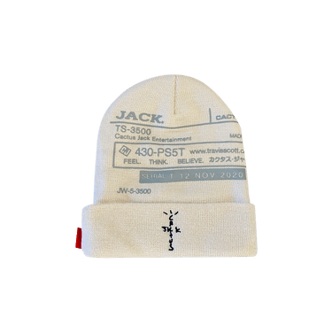 Buy Cactus Jack by Travis Scott System I Beanie 'Natural