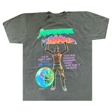 Tシャツ・カットソー Travis Scott Back Bling T-shirt Travis Scott Astroworld Back Bling Cactus Jack Concert Tee