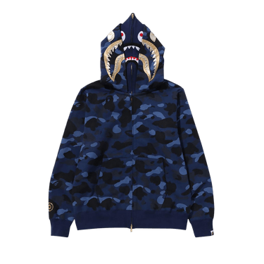 BAPE Color Camo Double Shark Full Zip Hoodie 'Navy'