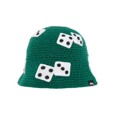 【即納！最大半額！】 Knit Dice Stussy Buy Bucket GOAT | GREE 1321209 - 'Green' Hat 帽子