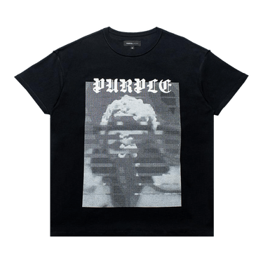 PURPLE BRAND Textured Inside Out T-Shirt 'Black'