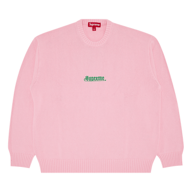 Buy Supreme Old English Sweater Pink SS24SK28 PINK GOAT UK