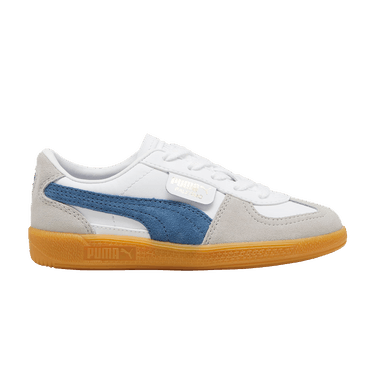 Puma Palermo Leather Little Kid 'White Blue Horizon Gum'