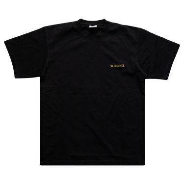 Buy Vetements Iconic Logo T-Shirt 'Black' - UA52TR240B BLAC | GOAT