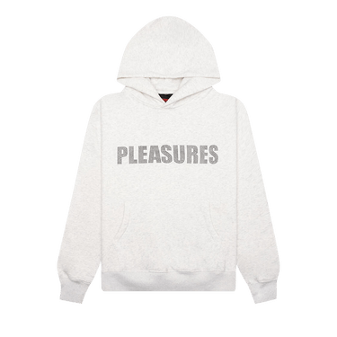 Pleasures Rhinestone Impact Hoodie 'Light Heather Grey'