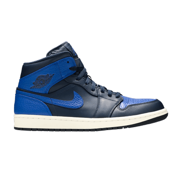 Buy Air Jordan 1 Retro Mid Obsidian Royal 554724 412 GOAT