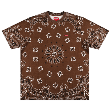 Buy Supreme Small Box Tee 'Brown Bandana' - SS21KN3 BROWN BANDANA | GOAT