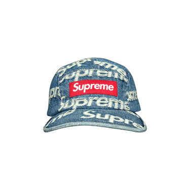 Buy Supreme Frayed Logos Denim Camp Cap 'Blue' - SS21H9 BLUE