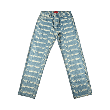 ★*★様 バ*ム様 Supreme Frayed Logos Regular J Buy Supreme Frayed Logos Regualr Jean 'Blue' - SS21P10 BLUE | GOAT