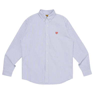 Buy Human Made Stripe Oxford Shirt 'Blue' - HM27SH005 BLUE | GOAT