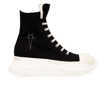 Size 12.0 Rick Owens Lido DRKSHDW Pentagram Abstract High 'Black Milk'