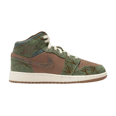 Air Jordan 1 Mid GS 'Treeline'