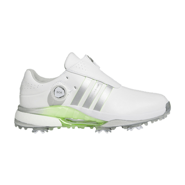 adidas Women's Tour360 24 BOA Golf Shoes White/Silver/Green Spark M 7