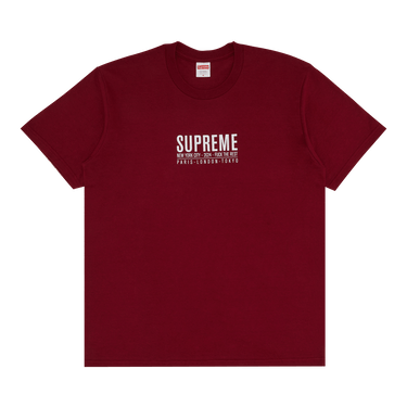 Buy Supreme Paris Tee 'Cardinal' - SS24T46 CARDINAL | GOAT