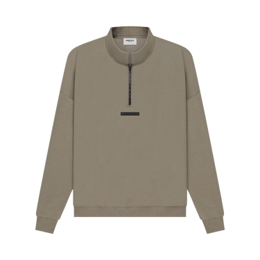 Buy Fear of God Essentials Mockneck Half Zip 'Taupe