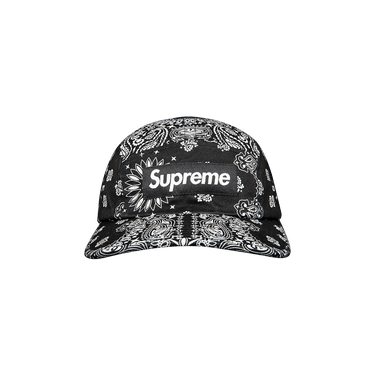 Supreme Bandana Camp Cap ブラック Supreme Bandana Camp Cap – The Hat Circle by X Terrace
