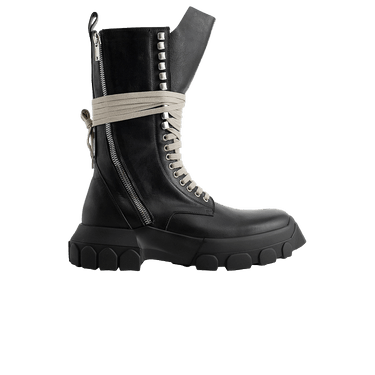 【R&B】Loyce Rick Owens レザーシューズ LACEUP BOZO TRACTOR RU01E5884 LGE