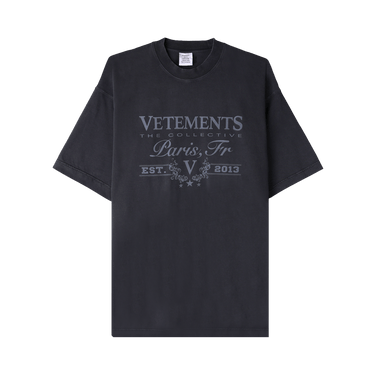 Buy Vetements Paris Logo T-Shirt 'Black' - UE64TR450B BLAC | GOAT