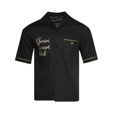 Amiri Resort Club Embroidered Shirt 'Black'