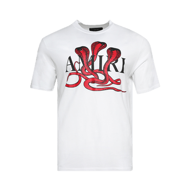 Amiri Snake Tee 'White/Red'