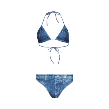 Buy Balenciaga Tompe L'Oeil Bikini 'Washed Blue' 753213 TPVI9