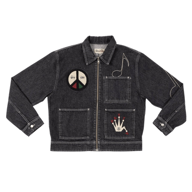 Buy Stussy x Patta Zip Work Jacket 'Black' - 315302 BLAC | GOAT