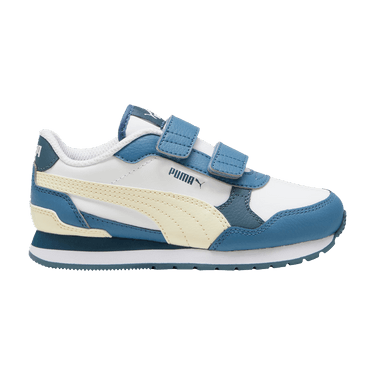 Puma ST Runner v4 Leather Little Kid 'Blue Horizon Creamy Vanilla'